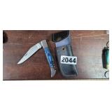HANDMADE FOLDING KNIFE WITH CASE