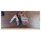 HANDMADE FOLDING KNIFE WITH CASE