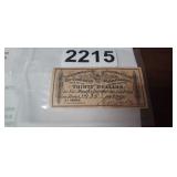 THIRTY DOLLAR CONFEDERATE BOND COUPON