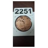 HAPPY LABORLESS DAY, 1 OUNCE, .999 FINE COPPER RON