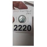 1943 UNCIRCULATED STEEL CENT