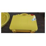 LEGO CASE WITH LEGOS (1 HANDLE IS BROKE)