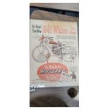 1948 WHIZZER BIKE ADVERTISING SIGN