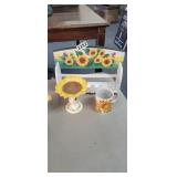 LOT OF SUNFLOWER DECOR