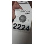 1875 SEATED LIBERTY  DIME