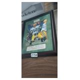 PACKERS AARON RODGERS FRAMED WALL ART SIGNED
