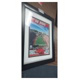 GO HOGS FRAMED WALL ART RAZORBACK STADIUM