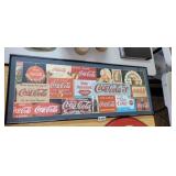 COCA COLA FRAMED ADVERTISING