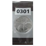 2025 AMERICAN EAGLE, 1 OUNCE .999 FINE SILVER