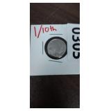 1/10 TROY OUNCE .999 FINE SILVER. INDIAN BUFFALO U