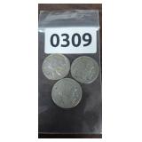 (3) OLD BUFFALO NICKELS