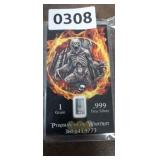 PYROMANJIM ON WHATNOT 1 GRAIN, .999 FINE SILVER