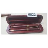 ROSEWOOD PEN & PENCIL SET (WOOD ON PEN IS SPLIT)
