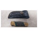 MHS CULTERY, HAND MADE POCKET KNIFE WITH SHEATH