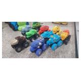 LOT OF IMAGINE DINOSAUR MONTSTER TRUCK TOYS