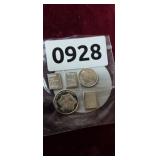 (5) 1 GRAM .999 FINE SILVER BARS, ROUNDS