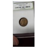 1953-S WHEAT PENNY, SLABBED