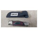MHS CULTERY, HAND MADE POCKET KNIFE WITH SHEATH