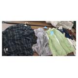 LOT OF JACKETS, VEST, HOODIE, ETC., USED