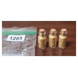 3 VIALS OF GOLD FLAKE