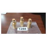 3 VIALS OF GOLD FLAKE