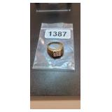 10K GOLD RING *MARKED CZ- GEM MISSING 3.48g