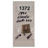 1890 LINCOLN 4 CENT STAMP