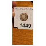 1901-O BARBER DIME