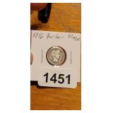 1916 BARBER DIME