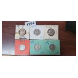 (6) 1950s NICKELS