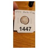1892 BARBER DIME