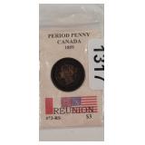 1859 CANADIAN PENNY
