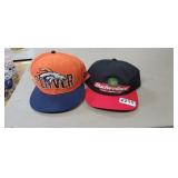 BRONCOS AND BUDWESIER HATS