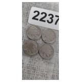 (4) BUFFALO NICKELS