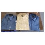 (3) BUTTON DOWN SHIRTS SIZE MEDIUM