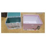 (2) DECORATIVE BOXES