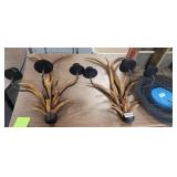 (2) ANTLER CANDLE HOLDERS 24" TALL