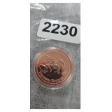 LEGENDARY DRAGONS .999 COPPER ROUND