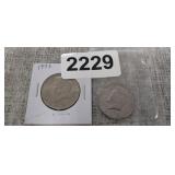 1972 AND 1973 KENNEDY HALF DOLLARS