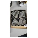 VINTAGE GLASS COASTERS