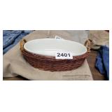 SERVING PLATE WITH BASKET