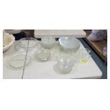 LARGE GLASS DISH SET