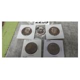 (5) KENNEDY HALF DOLLARS