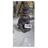 VINTAGE HAND CARVED, HAND PAINTED MONKEY CANDLE HO