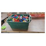 7" HIGH TOTE FULL OF LEGOS