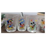 (3) MICKEY MOUSE/ DISNEY MCDONALDS GLASSES