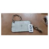 ANTIQUE EMERGENCY SIGNALING MIRROR