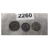 (3) VINTAGE COIN COPYS