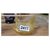 ANTIQUE HEN ON A NEST