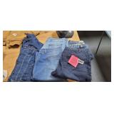 3 PAIRS OF JEANS SIZE 12 AND 14